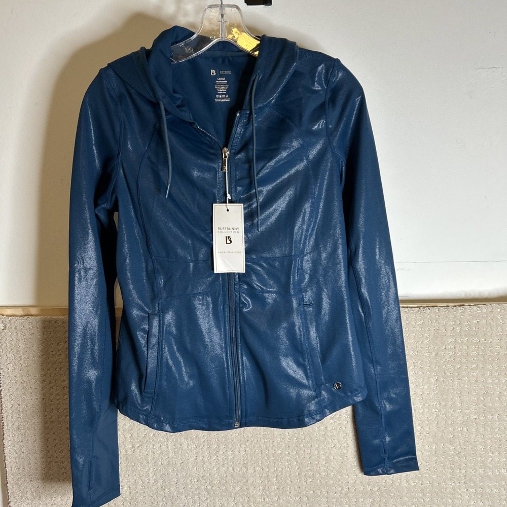 NWT Buffbunny Northern Lights Jacket Sz L - Borealis Blue